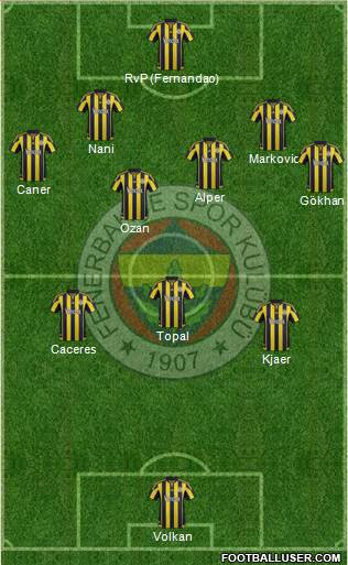Fenerbahçe SK Formation 2015