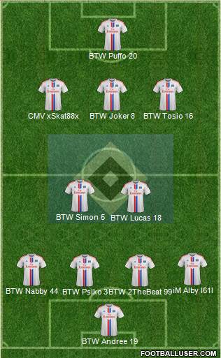 Hamburger SV Formation 2015