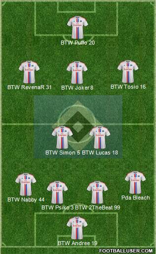 Hamburger SV Formation 2015
