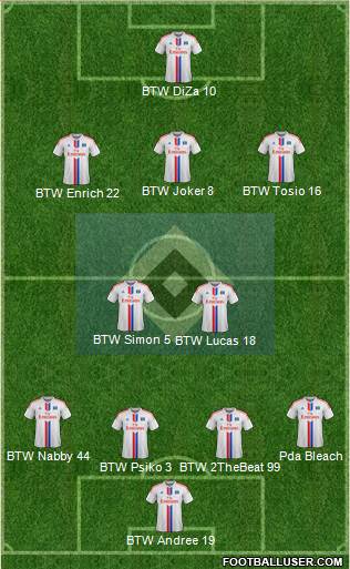 Hamburger SV Formation 2015