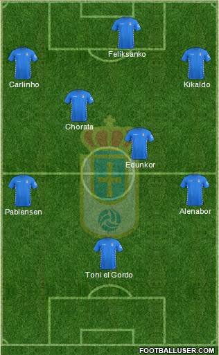 Real Oviedo S.A.D. Formation 2015