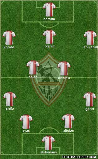 Zamalek Sporting Club Formation 2015