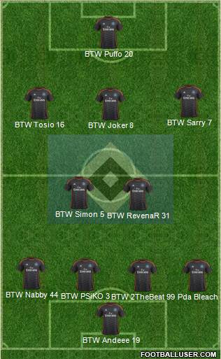 Hamburger SV Formation 2015