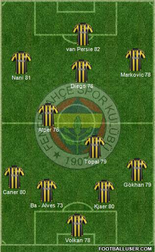 Fenerbahçe SK Formation 2015