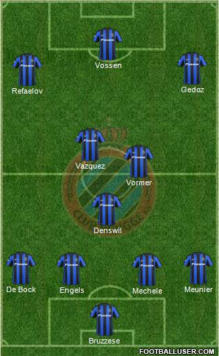 Club Brugge KV Formation 2015