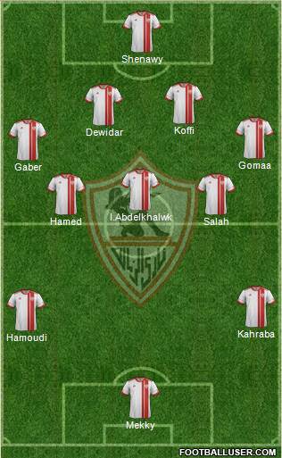 Zamalek Sporting Club Formation 2015