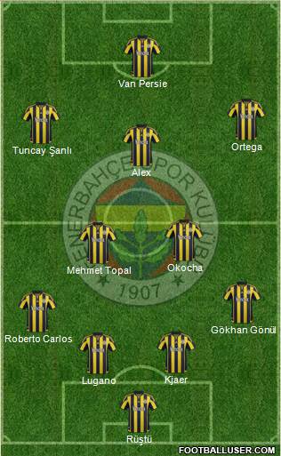 Fenerbahçe SK Formation 2015