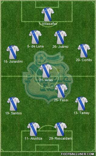 Club Puebla de la Franja Formation 2015
