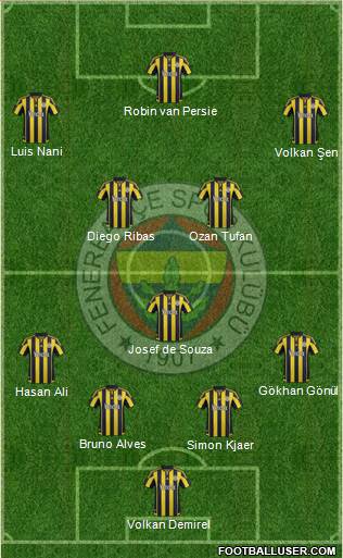 Fenerbahçe SK Formation 2015