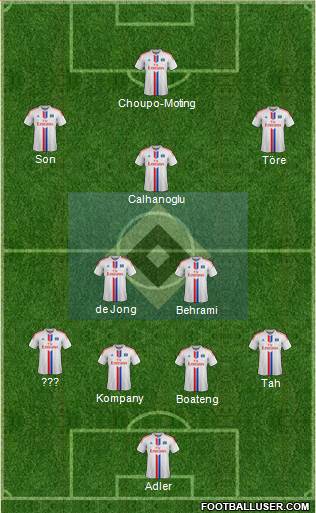 Hamburger SV Formation 2015
