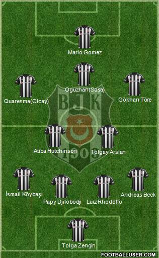Besiktas JK Formation 2015