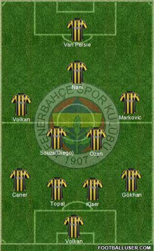 Fenerbahçe SK Formation 2015