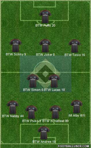 Hamburger SV Formation 2015