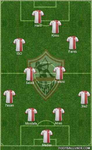 Zamalek Sporting Club Formation 2015