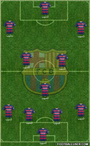 F.C. Barcelona Formation 2015