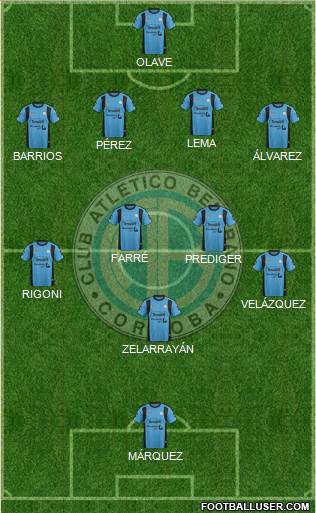Belgrano de Córdoba Formation 2015