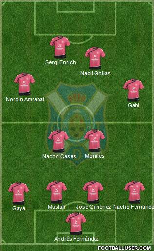 C.D. Tenerife S.A.D. Formation 2015