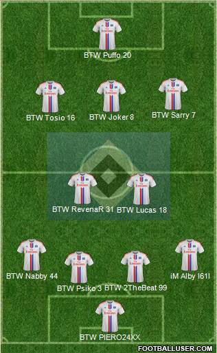 Hamburger SV Formation 2015
