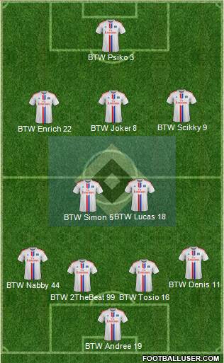 Hamburger SV Formation 2015