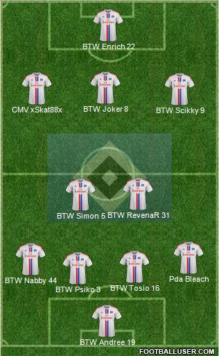 Hamburger SV Formation 2015