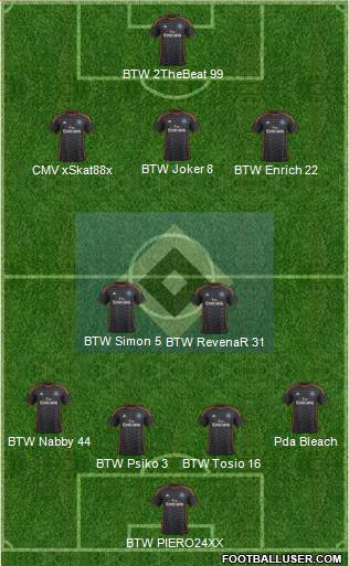 Hamburger SV Formation 2015