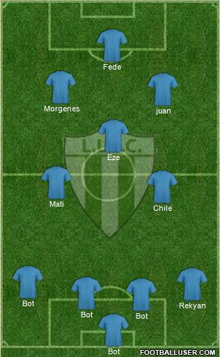 La Luz Tacurú Fútbol Club Formation 2015