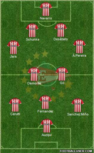 Estudiantes de La Plata Formation 2015