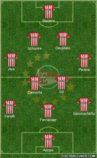 Estudiantes de La Plata Formation 2015
