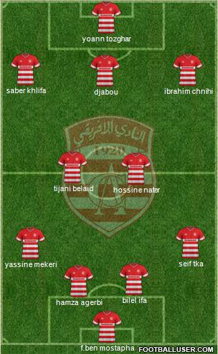 Club Africain Tunis Formation 2015