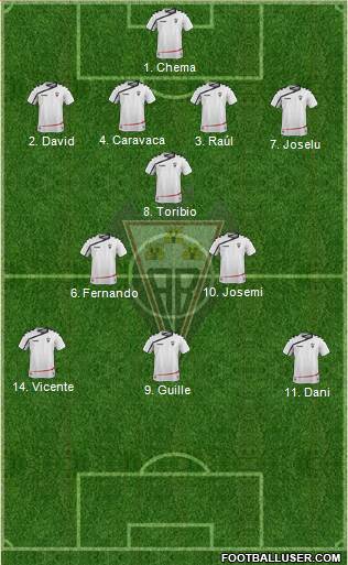 Albacete B., S.A.D. Formation 2015