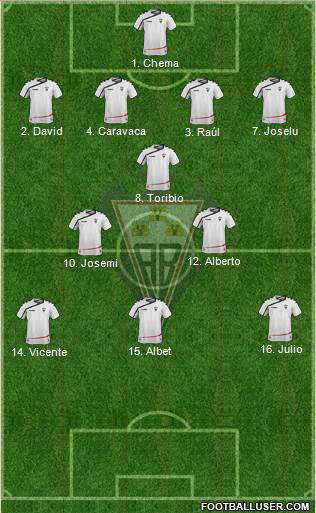 Albacete B., S.A.D. Formation 2015