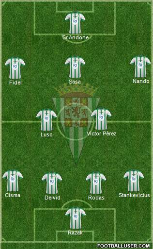 Córdoba C.F., S.A.D. Formation 2015
