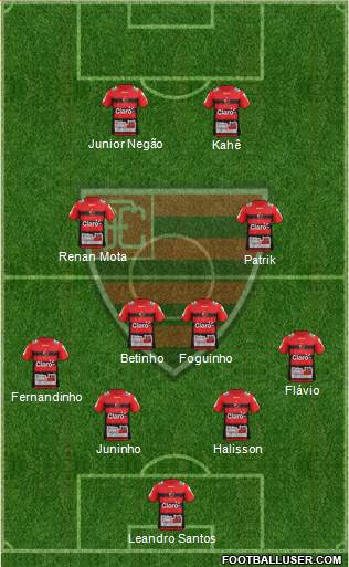 Oeste FC Formation 2015