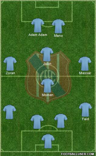 Central Español Fútbol Club Formation 2015