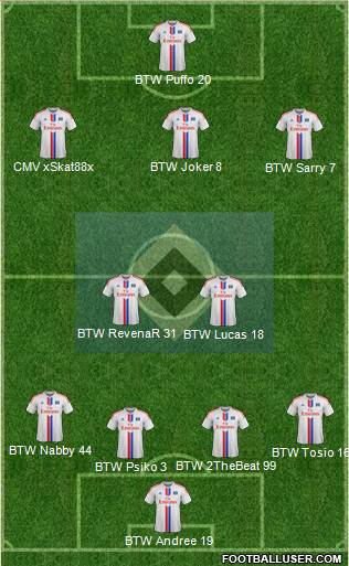 Hamburger SV Formation 2015