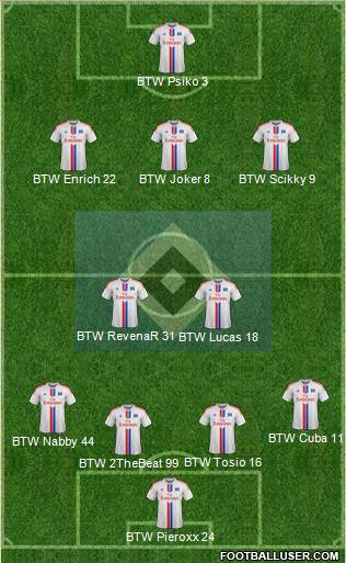 Hamburger SV Formation 2015