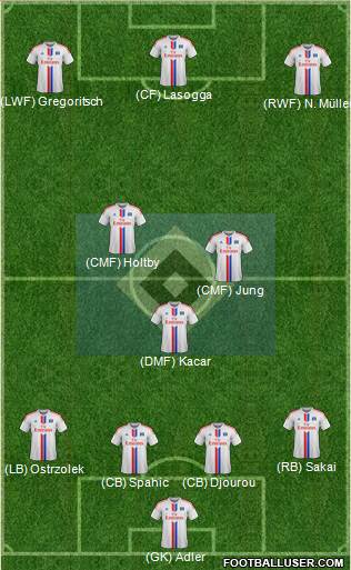 Hamburger SV Formation 2015