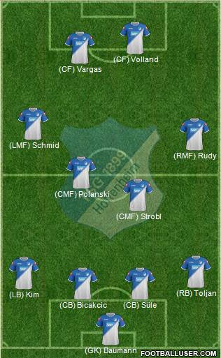 TSG 1899 Hoffenheim Formation 2015