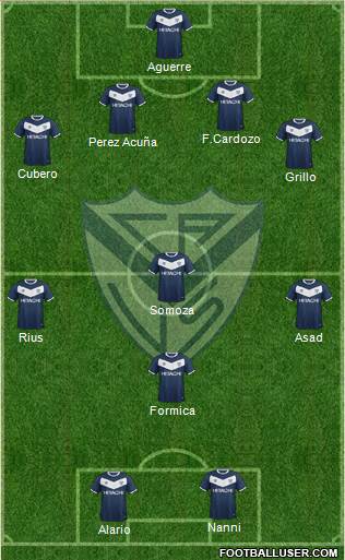Vélez Sarsfield Formation 2015