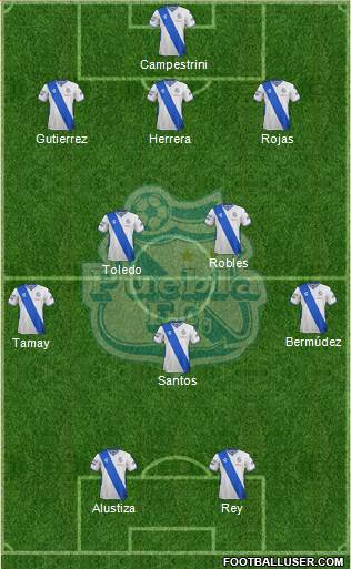 Club Puebla de la Franja Formation 2015