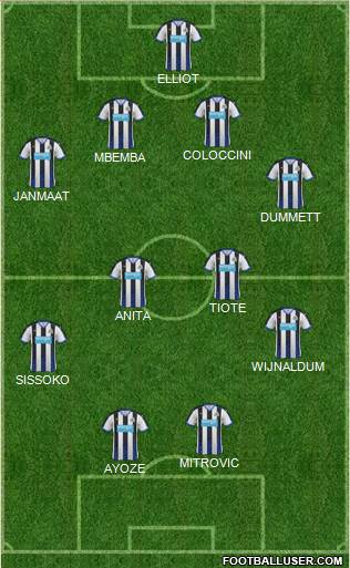 Newcastle United Formation 2015
