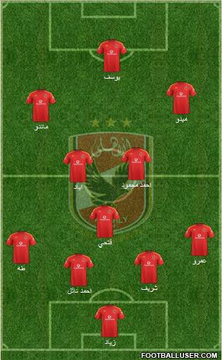 Al-Ahly Sporting Club Formation 2015