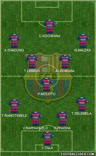 F.C. Barcelona Formation 2015