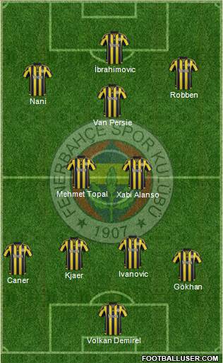 Fenerbahçe SK Formation 2015