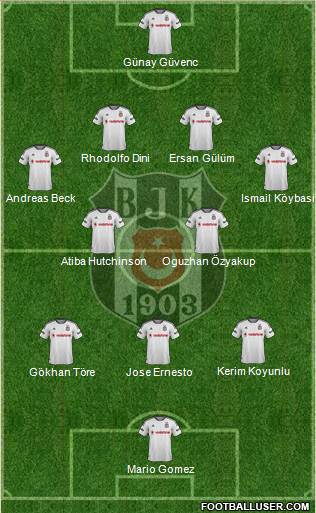 Besiktas JK Formation 2015
