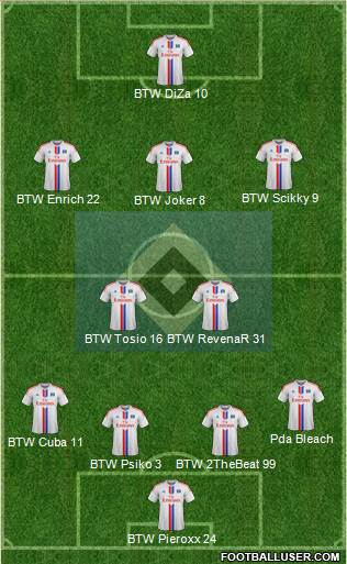 Hamburger SV Formation 2015