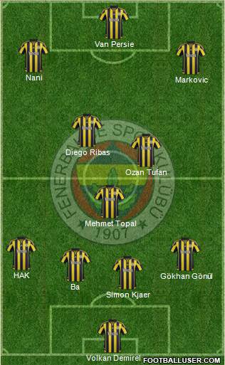 Fenerbahçe SK Formation 2015