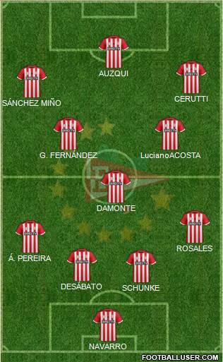 Estudiantes de La Plata Formation 2015