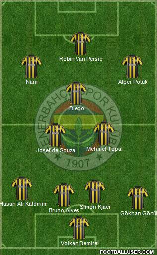 Fenerbahçe SK Formation 2015