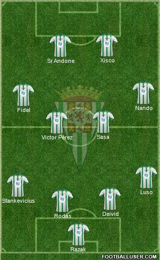 Córdoba C.F., S.A.D. Formation 2015